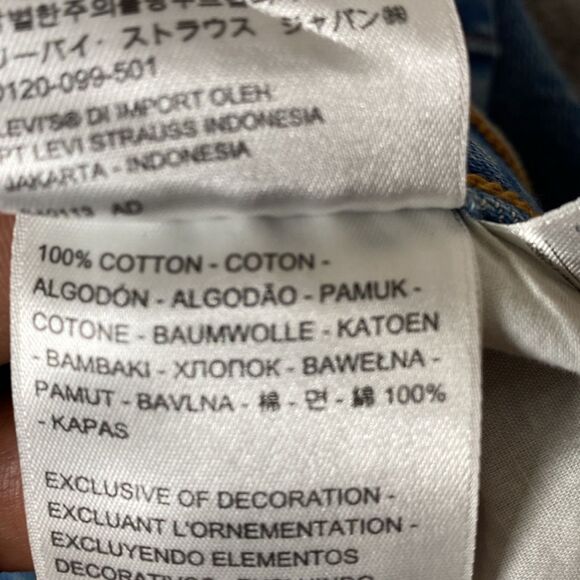 Levi's Premium Wedgie Button Fly Jeans Size 28 - Picture 7 of 13